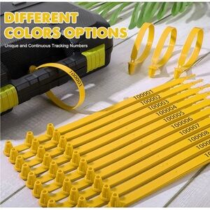 500 pcs Tamper Poof Security Tags Numbered Plastic Security Seal Self-Locking